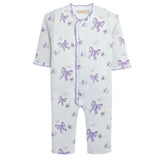 BABY CLUB CHIC LAVENDER BOWS COVERALL