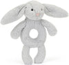BASHFUL SILVER BUNNY RING RATTLE
