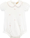HAND EMBROIDERED GIRL BUBBLE WITH ROUND COLLAR