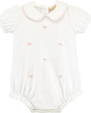 HAND EMBROIDERED GIRL BUBBLE WITH ROUND COLLAR