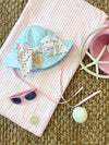 PIPPA PETAL HAT BUCKHEAD BLUE WITH DOGWOOD DOT
