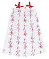LAINEY'S LITTLE DRESS AMERICA'S BIRTHDAY BOWS WITH RICHMOND RED
