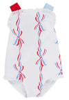SISI SUNSUIT AMERICA'S BIRTHDAY BOWS WITH RICHMOND RED AND BUCKHEAD BLUE
