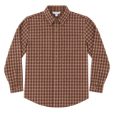 PIERFRONT BUTTONDOWN - SADDLE PLAID