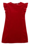DELUXE VELVET SHIFT DRESS - RED