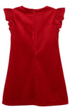 DELUXE VELVET SHIFT DRESS - RED