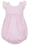 PINK MINI GINGHAM BUBBLE WITH EYELET