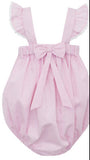 PINK MINI GINGHAM BUBBLE WITH EYELET