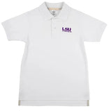 LSU PRIM AND PROPER POLO - WORTH AVENUE WHITE