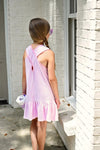 TERRYCLOTH COVER UP - PINK STRIPE