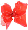 4.5" WATERPROOF HAIR BOWS ON ALLIGATOR CLIP - RED