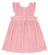 GIRLS GUAVA GINGHAM FRENCH TERRY PINAFORE