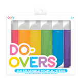 DO - OVERS ERASABLE HIGHLIGHTERS - SET OF 6