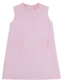 LIZZIE'S LUXE DRESS - PINK GREENBRIAR GINGHAM