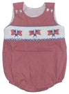FLAG SMOCKED SLEEVELESS BUBBLE