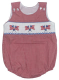 FLAG SMOCKED SLEEVELESS BUBBLE