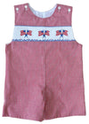 FLAG SMOCKED SHORTALL