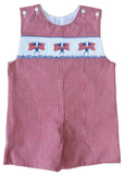 FLAG SMOCKED SHORTALL