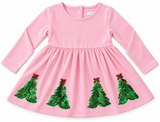 LIGHT PINK CHRISTMAS TREE SEQUIN DRESS