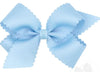 MEDIUM SCALLOP EDGE BOW - MILLENNIUM BLUE