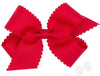 MEDIUM SCALLOP EDGE BOW - RED