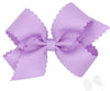 MEDIUM SCALLOP EDGE BOW - LIGHT ORCHID