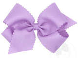 KING SCALLOP EDGE BOW - LIGHT ORCHID