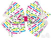 KING BACK TO SCHOOL CRAYON PRINT HAIR BOW