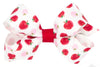 MINI BACK TO SCHOOL APPLE PRINT GROSGRAIN HAIR BOW