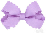 MINI SCALLOPED EDGE BOW - LIGHT ORCHID