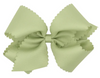 MEDIUM SCALLOP EDGE BOW - CELERY