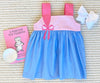 DEMI DRESS - SARASOTA SKY WITH SANDPEARL PINK