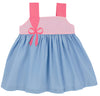 DEMI DRESS - SARASOTA SKY WITH SANDPEARL PINK