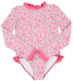 SARASOTA SURF SUIT (UPF 35+) - MABLETON MINI FLORAL PINK WITH ROMANY ROSE