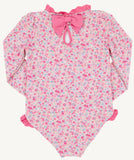 SARASOTA SURF SUIT (UPF 35+) - MABLETON MINI FLORAL PINK WITH ROMANY ROSE