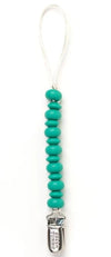 TEAL PACIFIER CLIP