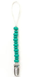 TEAL PACIFIER CLIP