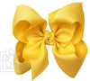 5.5" BRIGHT YELLOW XL KNOT BOW