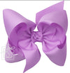 TEXAS SIZE SIGNATURE GROSGRAIN DOUBLE KNOT BOW ON CLIP - ORCHID