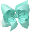 JUMBO AQUAMARINE BOW