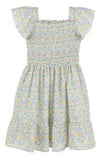 YELLOW FLORAL SUNNY SPRING SMOCKED SOPHIE DRESS