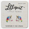 RAINBOW UNICORN EARRINGS