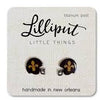 FLEUR DE LIS HELMET EARRINGS