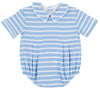 BRADFORD BUBBLE - SARASOTA SKY STRIPE WITH WORTH AVENUE WHITE