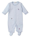 SKY TRAFFIC EMBROIDERED FOOTIE