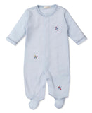 SKY TRAFFIC EMBROIDERED FOOTIE