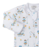 RATHER BE FISHING ZIPPER FOOTIE
