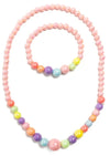 PEARLY PASTEL NECKLACE AND BRACELET SET