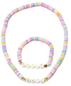 CUTE SMILE NECKLACE AND BRACELET SET