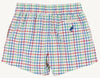 SHEFFIELD SHORTS KINDNESS WINS WINDOWPANE WITH WOOD BOAT BLUE STORK